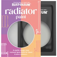 Rust-Oleum Grey Gloss Radiator Paint - Flint 10ml