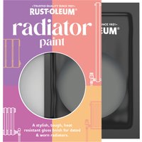 Rust-Oleum Grey Gloss Radiator Paint - Torch Grey 10ml