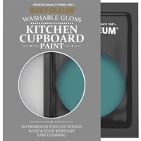 Rust-Oleum Green Gloss Finish Kitchen Cupboard Paint - Peacock Suit 10ml