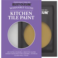 Rust-Oleum Yellow Gloss Kitchen Tile Paint - Wet Harvest 10ml