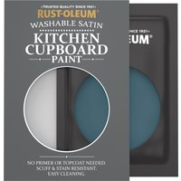 Rust-Oleum Blue Satin Finish Kitchen Cupboard Paint - Commodore Blue 10ml