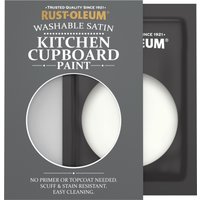 Rust-Oleum White Satin Finish Kitchen Cupboard Paint - Still 10ml