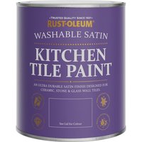 Rust-Oleum White Satin Kitchen Tile Paint - Still 750ml