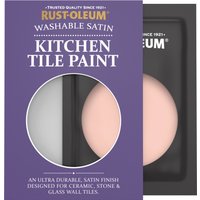Rust-Oleum Pink Satin Kitchen Tile Paint - Happy As A Clam 10ml