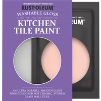 Rust-Oleum Pink Gloss Kitchen Tile Paint - Happy As A Clam 10ml