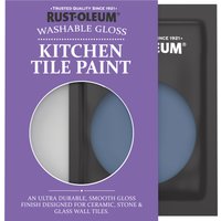 Rust-Oleum Blue Gloss Kitchen Tile Paint - Ink Blue 10ml