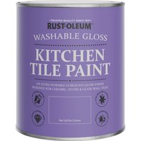 Rust-Oleum Beige Gloss Kitchen Tile Paint - Clotted Cream 750ml