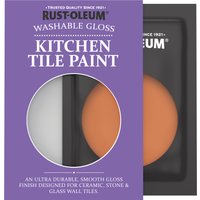 Rust-Oleum Orange Gloss Kitchen Tile Paint - Tiger Tea 10ml