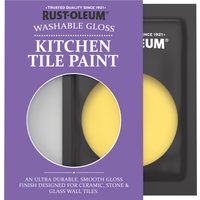 Rust-Oleum Yellow Gloss Kitchen Tile Paint - Lemon Sorbet 10ml