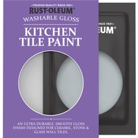 Rust-Oleum Grey Gloss Kitchen Tile Paint - Mineral Grey 10ml
