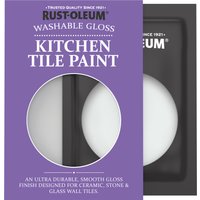 Rust-Oleum Grey Gloss Kitchen Tile Paint - Monaco Mist 10ml