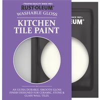 Rust-Oleum White Gloss Kitchen Tile Paint - Antique White 10ml