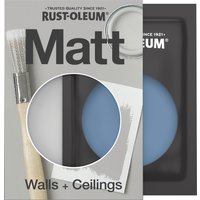 Rust-Oleum Washable Blue Matt Wall Paint - Blue Silk 10ml
