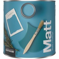 Rust-Oleum Washable Blue Matt Wall Paint - Cerulean 2.5L
