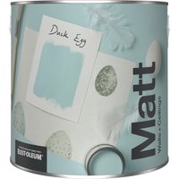 Rust-Oleum Washable Blue Matt Wall Paint - Duck Egg 2.5L