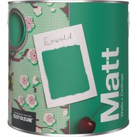 Rust-Oleum Washable Green Matt Wall Paint - Emerald 2.5L
