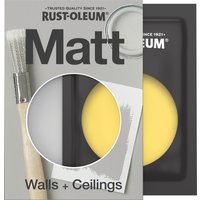 Rust-Oleum Washable Yellow Matt Wall Paint - Lemon Sorbet 10ml
