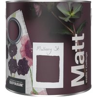 Rust-Oleum Washable Purple Matt Wall Paint - Mulberry Street 2.5L