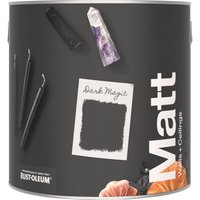 Rust-Oleum Washable Black Matt Wall Paint - Dark Magic 2.5L