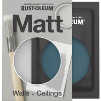 Rust-Oleum Washable Blue Matt Wall Paint - Commodore Blue 10ml
