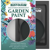Rust-Oleum Black Satin Finish Garden Paint - Natural Charcoal 10ml