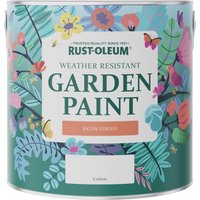 Rust-Oleum White Satin Finish Garden Paint - Cotton White 2.5L