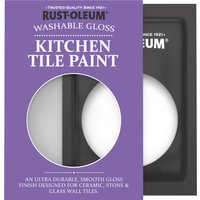 Rust-Oleum White Gloss Kitchen Tile Paint - Cotton 10ml