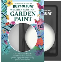 Rust-Oleum White Satin Finish Garden Paint - Still 10ml
