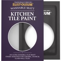 Rust-Oleum White Matt Kitchen Tile Paint - Cotton 10ml