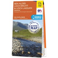 Ordnance Survey OS Map of Ben Alder, Loch Ericht & Laggan: Explorer OL50 - Waterproof