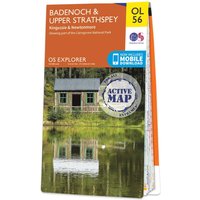 Ordnance Survey OS Map of Badenoch & Upper Strathspey: Explorer OL56