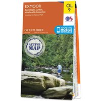 Ordnance Survey OS Map of Exmoor: Explorer OL9 - Waterproof