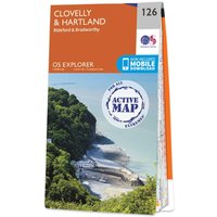 Ordnance Survey OS Map of Clovelly & Hartland: Explorer 126