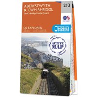 Ordnance Survey OS Map of Aberystwyth & Cwm Rheidol: Explorer 213