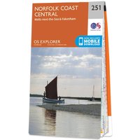 Ordnance Survey OS Map of Norfolk Coast Central: Explorer 251