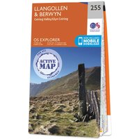 Ordnance Survey OS Map of Llangollen & Berwyn: Explorer 255