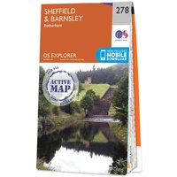 Ordnance Survey OS Map of Sheffield & Barnsley: Explorer 278