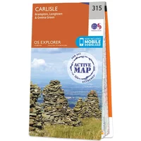 Ordnance Survey OS Map of Carlisle: Explorer 315