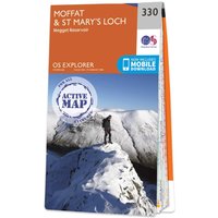 Ordnance Survey OS Map of Moffat & St Mary's Loch: Explorer 330 - Weatherproof