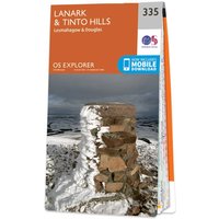 Ordnance Survey OS Map of Lanark & Tinto Hills: Explorer 335