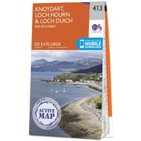 Ordnance Survey OS Map of Knoydart, Loch Hourn & Loch Duich: Explorer 413
