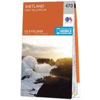 Ordnance Survey OS Map of Shetland - Unst, Yell & Fetlar: Explorer 470 - Standard