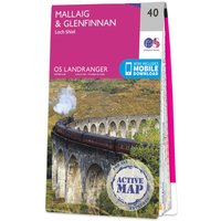 Ordnance Survey OS Map of Mallaig & Glenfinnan: Landranger 40 - Weatherproof