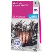 Ordnance Survey OS Map of Braemar & Blair Atholl: Landranger 43