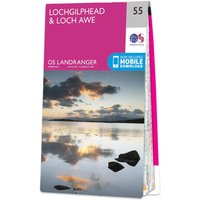 Ordnance Survey OS Map of Lochgilphead & Loch Awe: Landranger 55