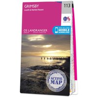 Ordnance Survey OS Map of Grimsby: Landranger 113
