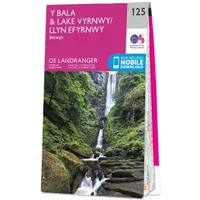 Ordnance Survey OS Map of Bala & Lake Vyrnwy: Landranger 125