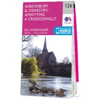 Ordnance Survey OS Map of Shrewsbury & Oswestry: Landranger 126