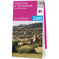 Ordnance Survey OS Map of Worcester & The Malverns: Landranger 150