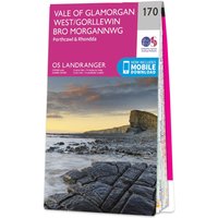 Ordnance Survey OS Map of Vale of Glamorgan West: Landranger 170
